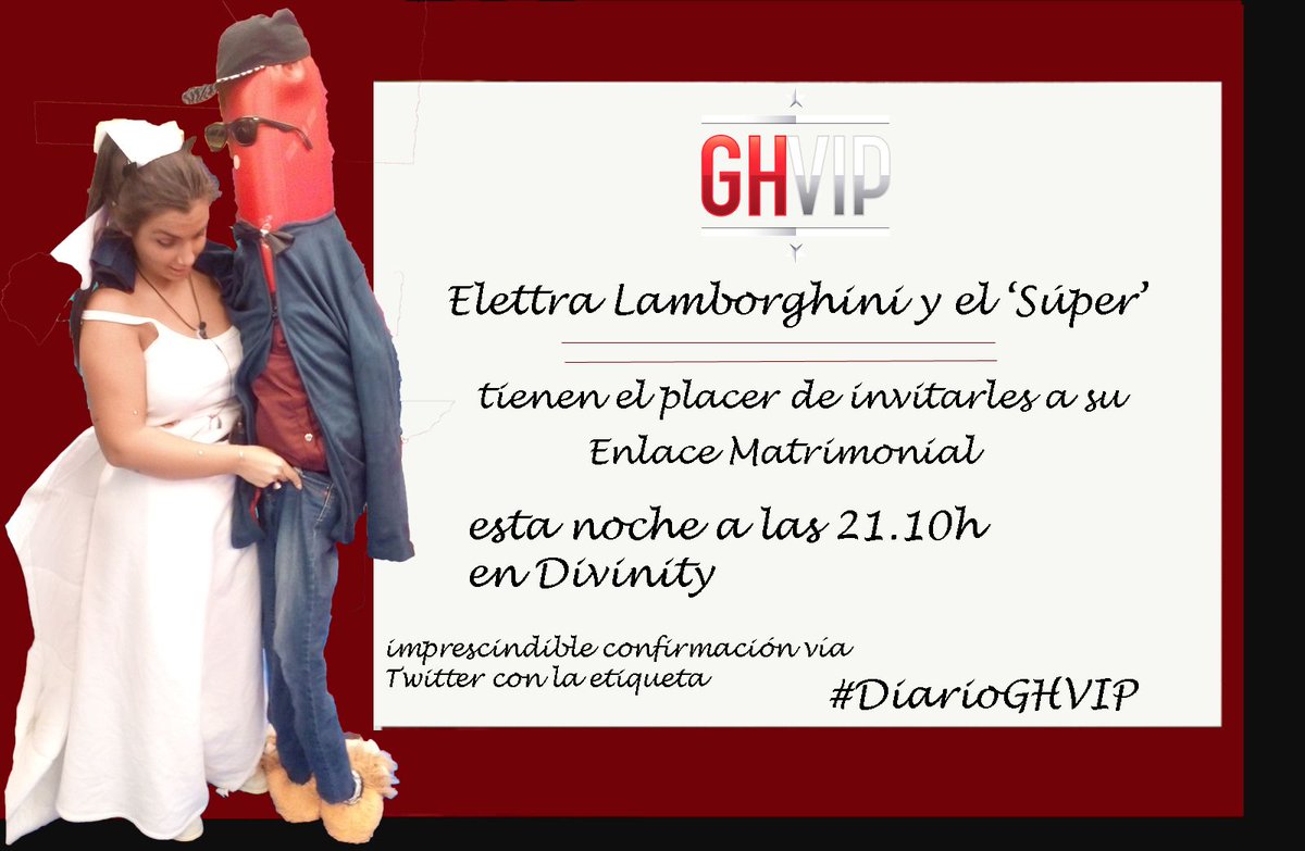 ghoficial's tweet photo. ¡Nos vamos de boda! 🤵🏻👰🏻 ¿Has confirmado ya tu asistencia? ¡Corre que te quitan el sitio! #DiarioGHVIP https://t.co/RiAZwX25Zn