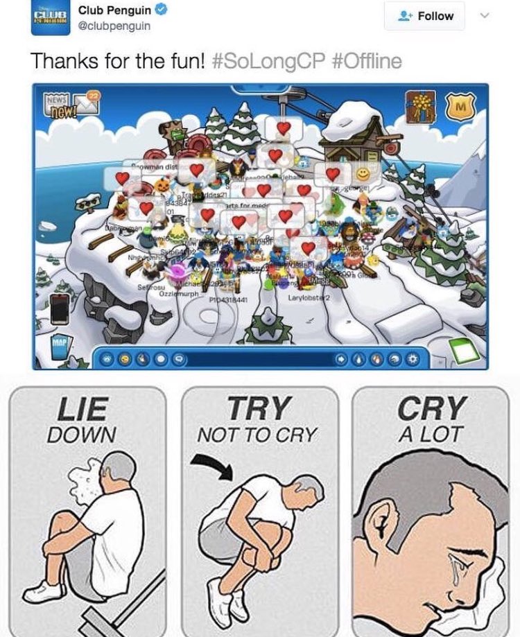 awstenknightt's tweet photo. im so sad about club penguin https://t.co/8NUJZQm0Qf