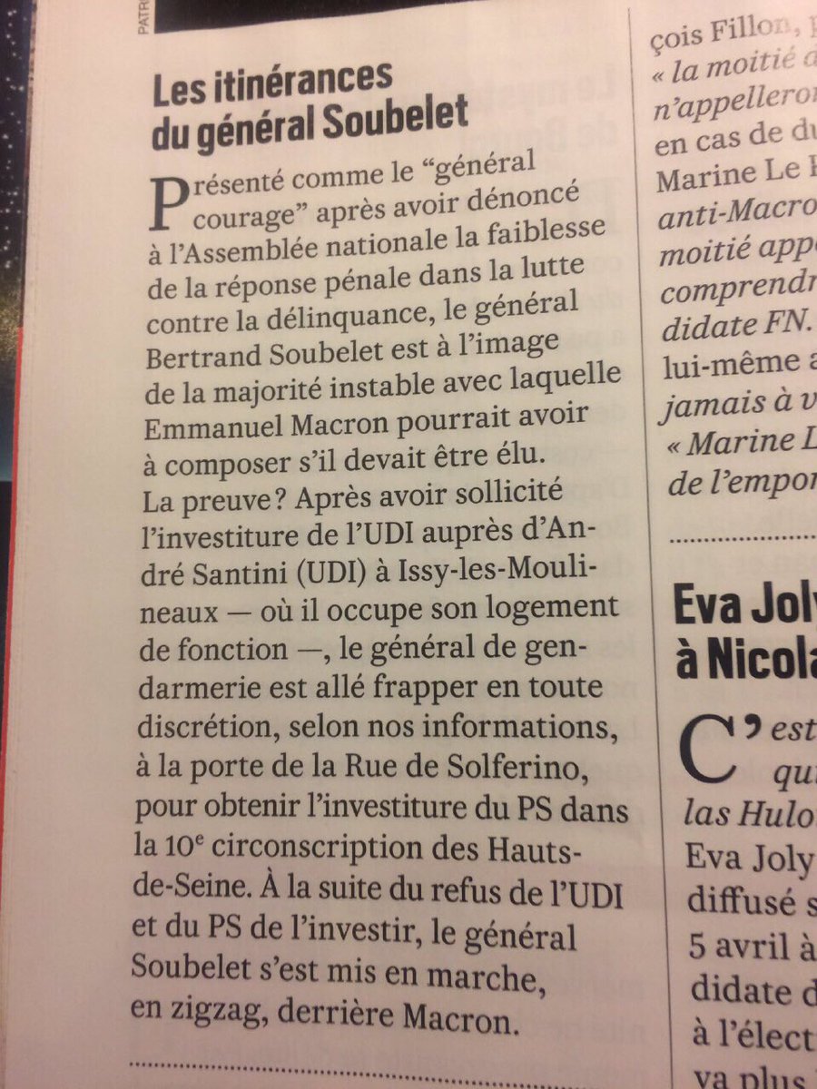 @BSoubelet1 fait 1 chantage pr obtenir l'investiture #EnMarche les règles st ls mm pr tous,preuve d'opportunisme médiocre #Soubelet #Macron