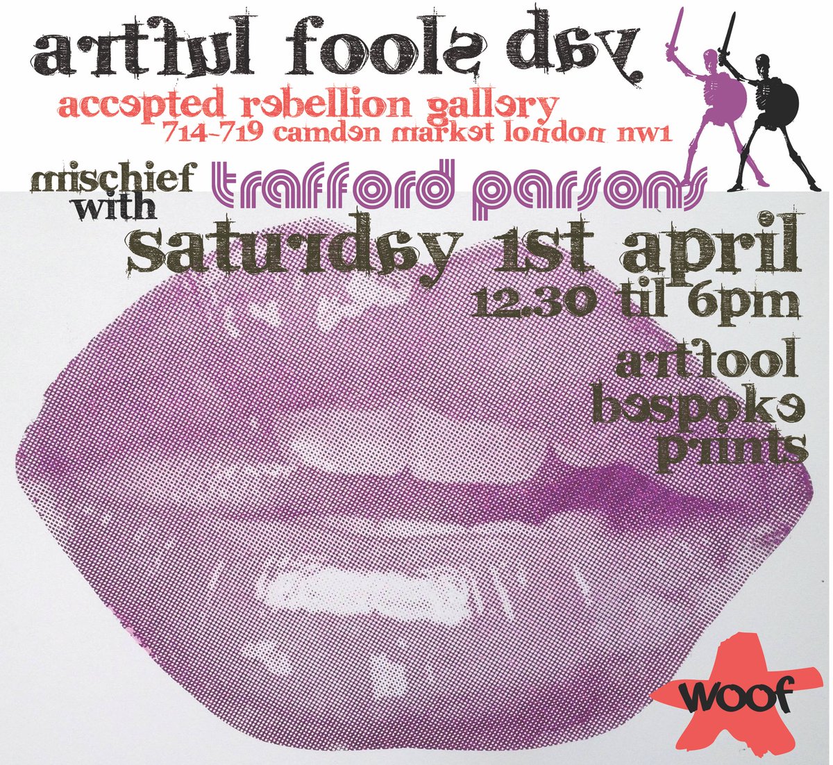 On Saturday join us at our Camden Gallery with Trafford Parsons for some stencil mischief