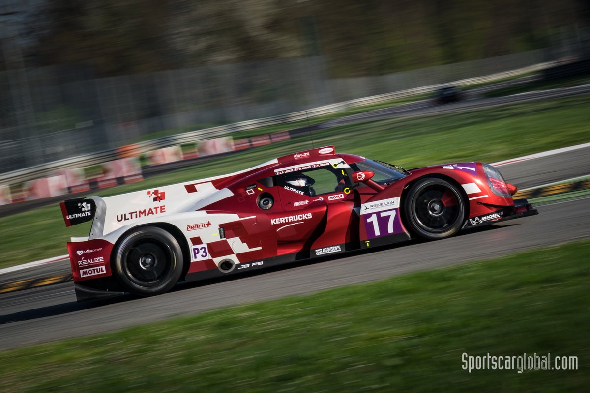 SportsCarGlobal's tweet photo. #ELMS: @TeamUltimate35 may well win the 'ultimate' prize for the shiniest LMP3 livery aided by the Italian sun at #Officialtest2017 https://t.co/zNPfY1r0Ch