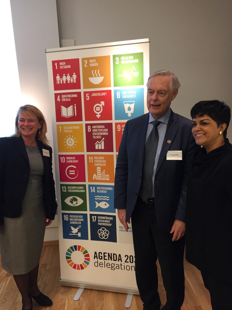Agenda 2030 delegationen samlar det sv samhället kring agendan. Tack Parul för inspirerande ledarskap.