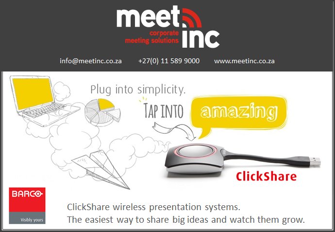 VideoConferenc6's tweet photo. ClickShare wireless presentation system. 
The easiest way to share big ideas and watch them grow. https://t.co/Z8H9I3cJCT