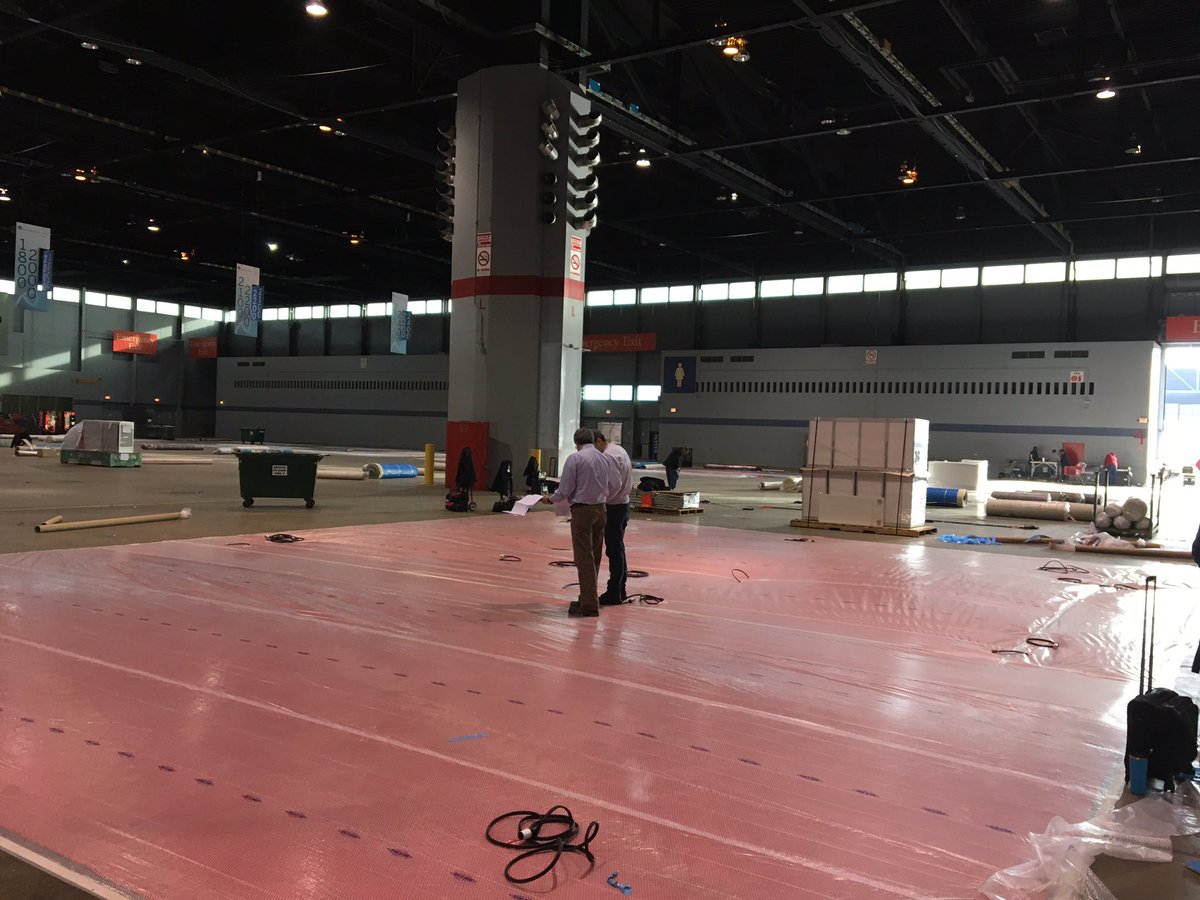 NachiRobotics's tweet photo. The carpet is down for @AutomateShow! #NRS #NachiRoboticSystems #Automate17 #Booth1645 https://t.co/DT29fzXy4m