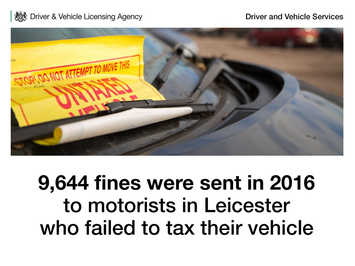 Easy to pay but hard to avoid. #DontLoseYourCar in #Leicester today Spread the cost of vehicle tax at: gov.uk/vehicle-tax-di…