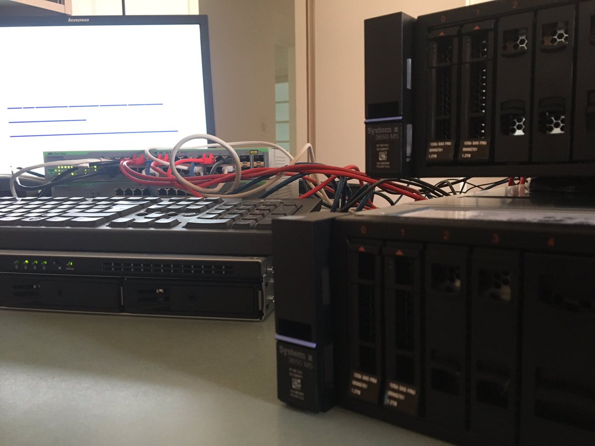 loginethr's tweet photo. U tijeku je instalacija 2-node Hyper-V clustera na Lenovo x3650 M5 serverima. #LogiNet #NetSource #jerpostojirazlika https://t.co/l4rUEXPH4q