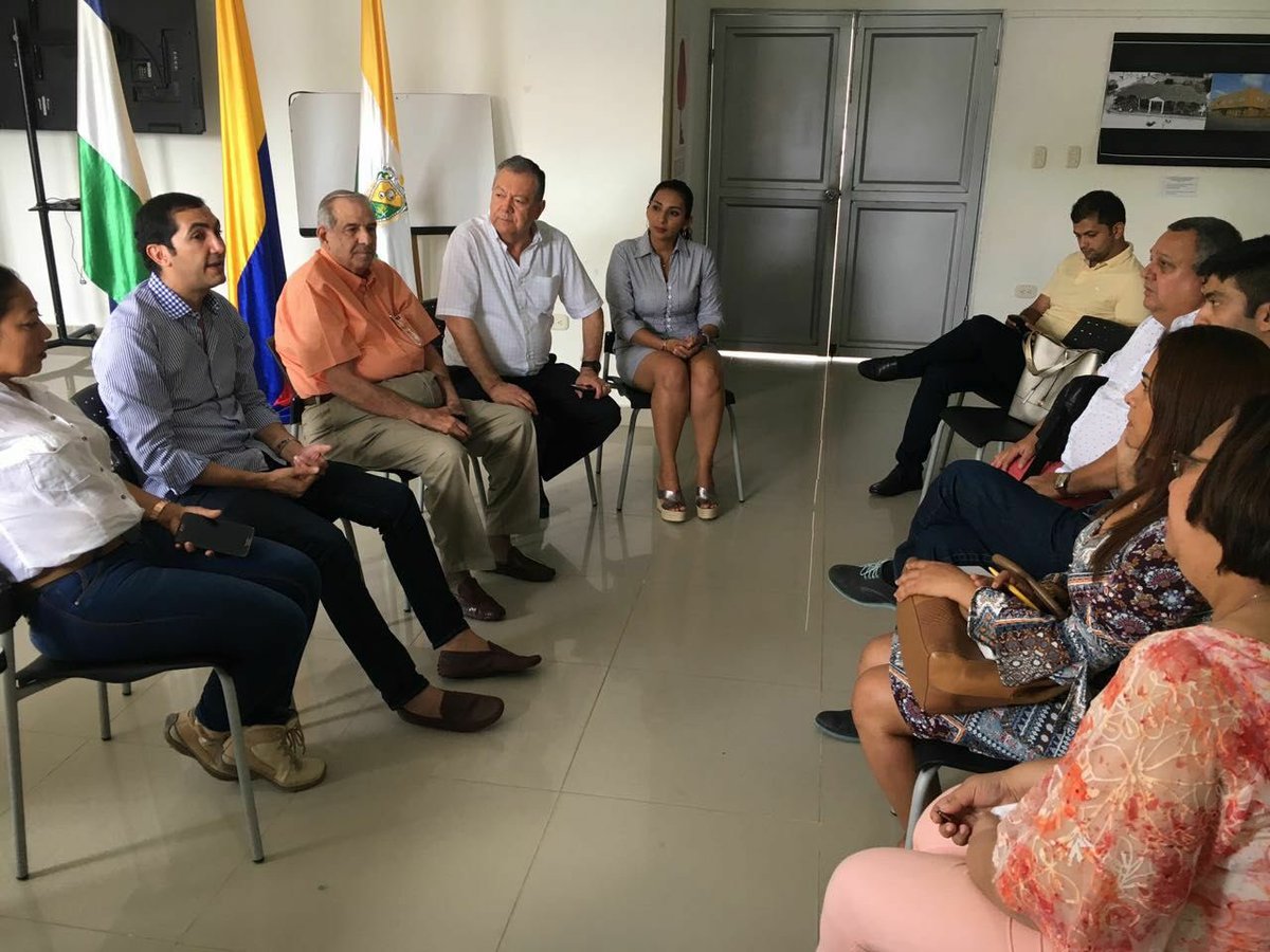 Reunión con representante David Barguil y el rector de la Universidad de Cartagena,Edgar Parra Chacón para mirar avances de la Universidad