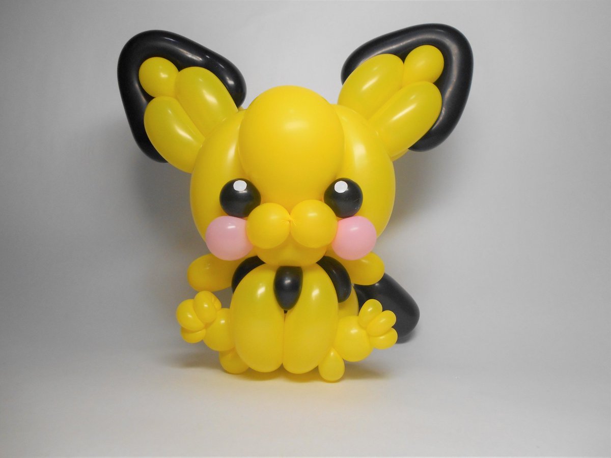 Ke63 バルーンアートでポケモンを作ってみた ピチューかわいい ポケモン バルーンアート ピチュー ピカチュウ ライチュウ 作ってみた