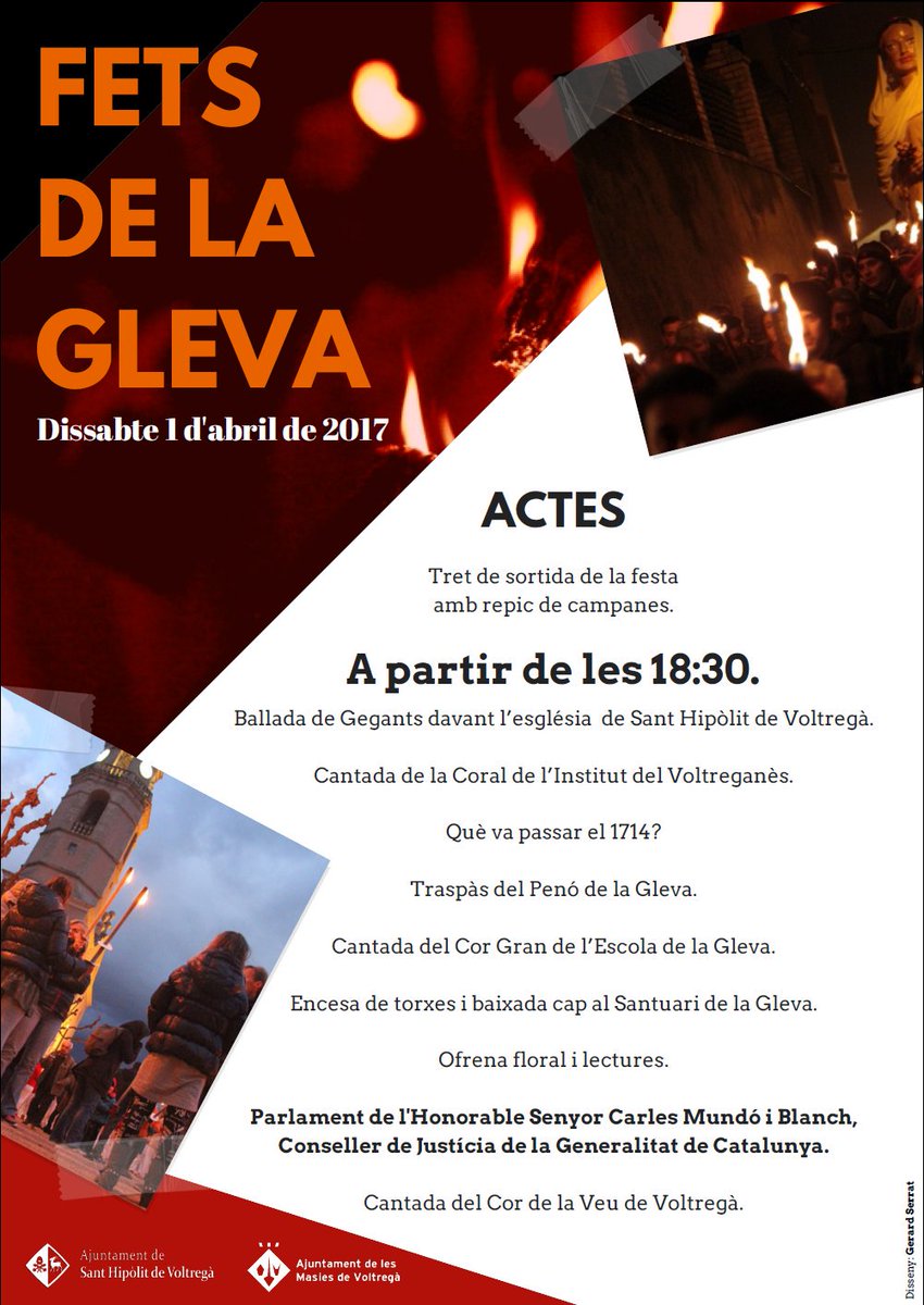 somvoltrega's tweet photo. Aquest dissabte commemorem els #FetsDeLaGleva al #Voltreganès amb la presència de @CarlesMundo, Conseller de Justícia de la Generalitat https://t.co/YTkadsEhPp