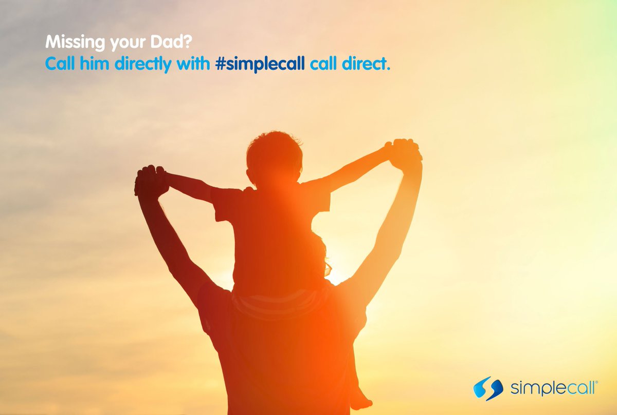 simplecall's tweet photo. Missing your Dad?
Call him directly with #simplecall call direct.
https://t.co/4bcWRKMi8K
#cheap #calls #international #family https://t.co/FfPN6GOWMW