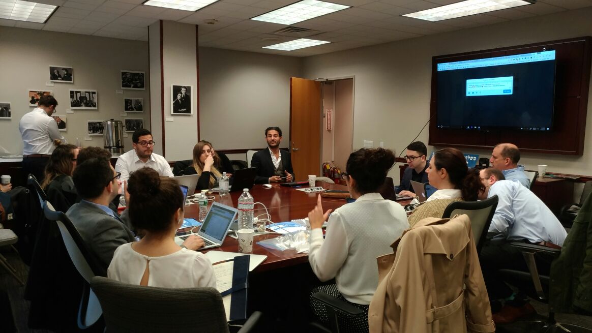 EladRadson's tweet photo. Together with all #digital specialists of #Israel's🇮🇱 North American Missions🇺🇸🇨🇦, in #NewYork🍎, taking 1ˢᵗ steps in #AlgorithmicDiplomacy https://t.co/tHTkIoTgR5