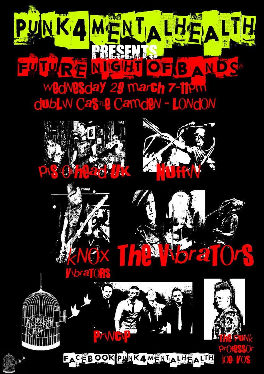 punk4mh's tweet photo. Join us at @dublincastle @pistolhead #vibrators #punk #camden #nuffin #punkprofessor #knox https://t.co/TPBOhIYtfT
