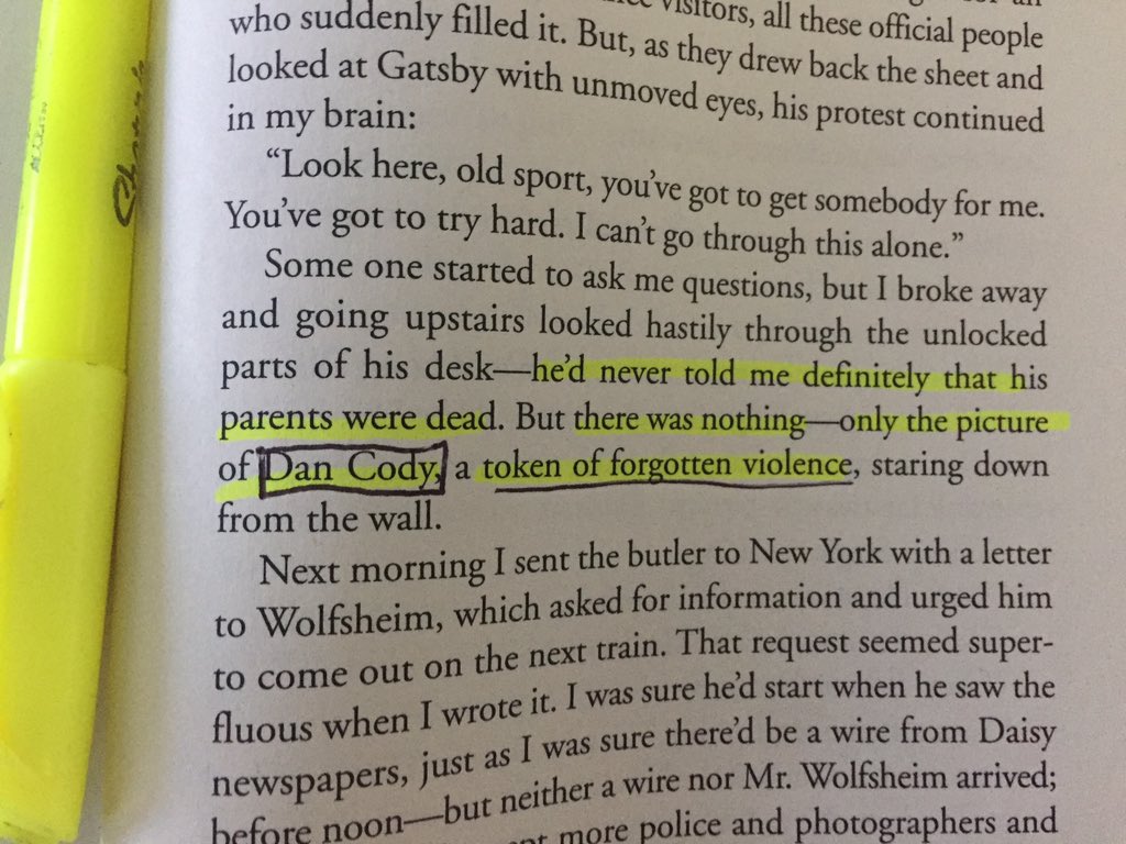 david2018P5M's tweet photo. Gatsby had nothing... an empty shell of a man #TGGWaste #Ch9 https://t.co/z2IeD5RujH