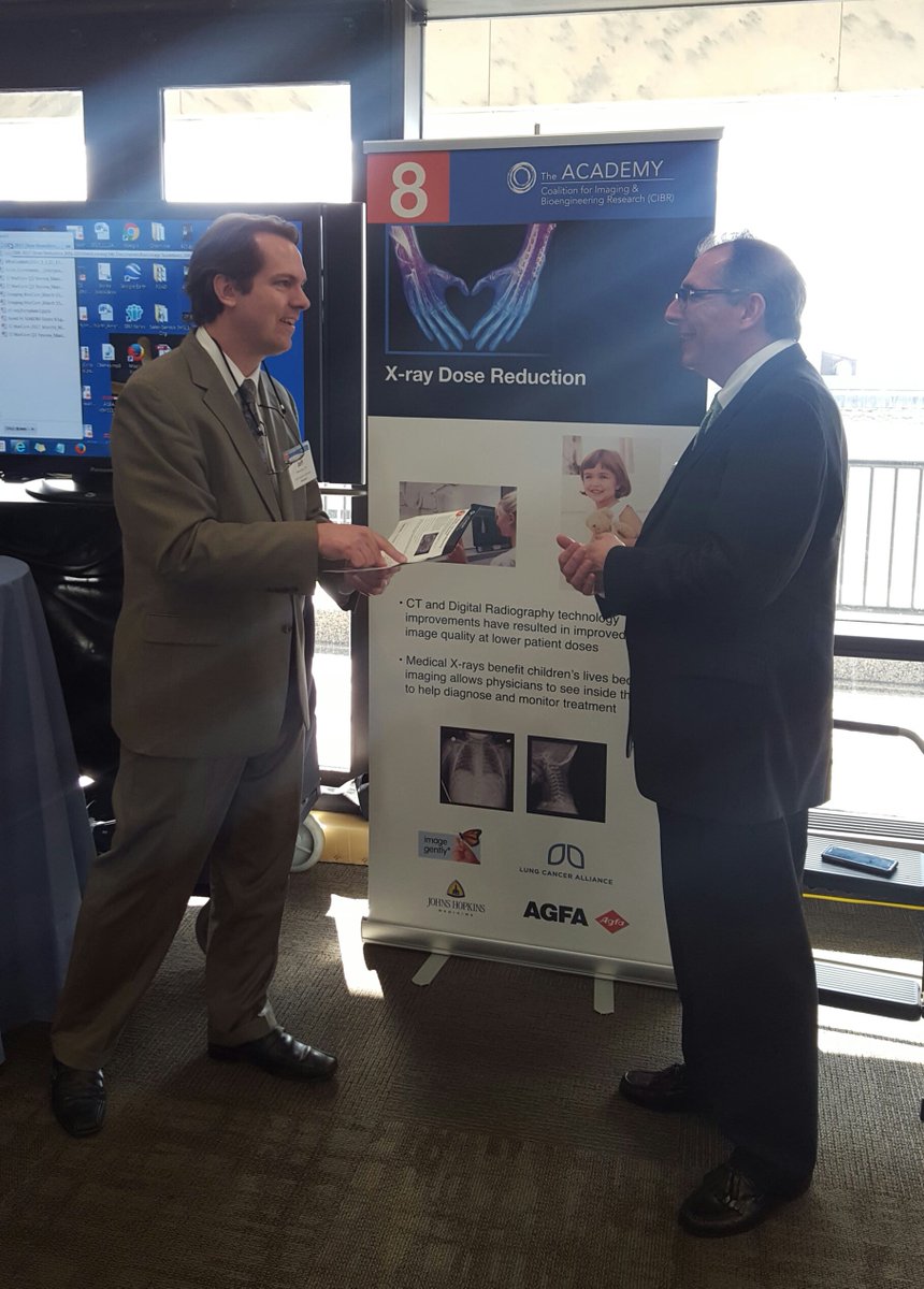 JHUBME's tweet photo. BME's @JeffSiewerdsen headed to Capital Hill yesterday to present how researchers are working to reduce dose in medical imaging. #MedTech17 https://t.co/kX02xBcnOI