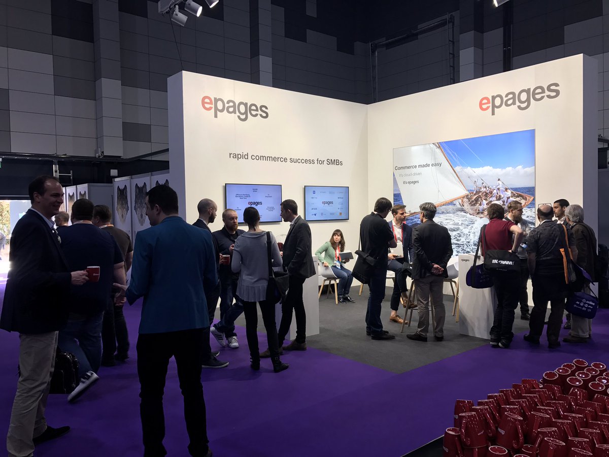 JoachimAntonsen's tweet image. Busy afternoon at the @epages booth at @WorldHostingDay ! Stop by to learn more about out latest developments. #ecommerce #SMB #success