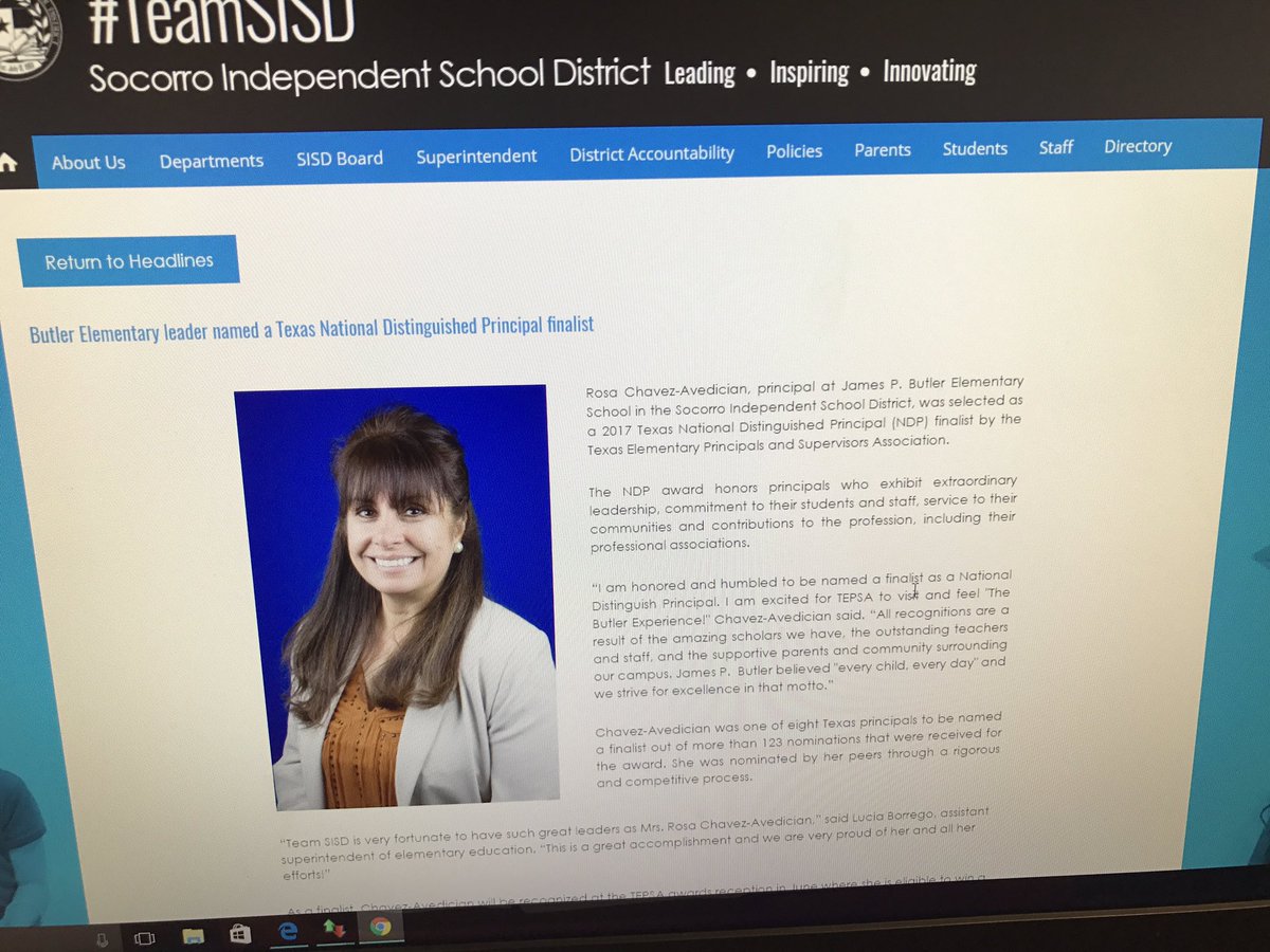 jpb_coyotes_BES's tweet photo. When you see your wonderful principal @Butler_ES on the #TeamSISD website 1st thing in the AM! #happy #leader #jpbcoyotes 🐾 https://t.co/r9APw9O18H
