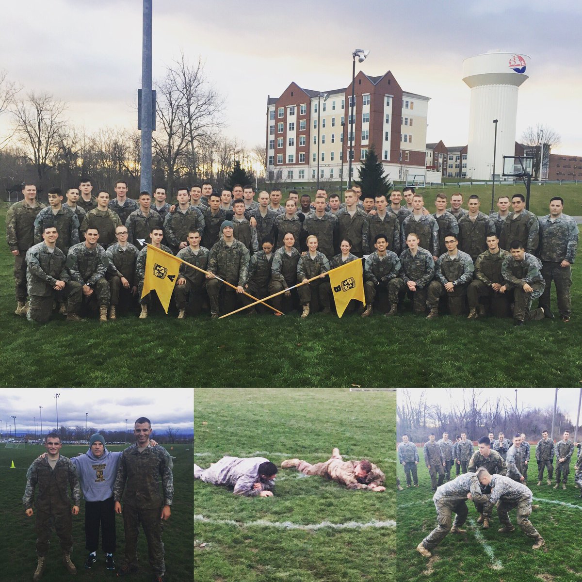 SHIP cadets were up early this morning for some combat PT! #SHIP #armyrotc