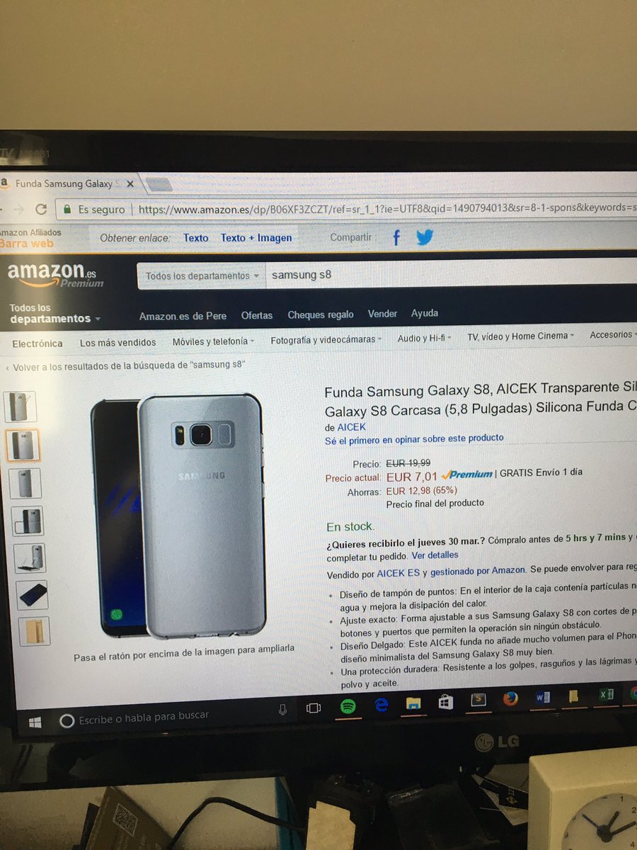 Pere_Cuadros's tweet photo. @AmazonESP también nos desvela el nuevo #samsunggalaxys8 #samsung @Predicneitor @SamsungEspana @Android5x1 https://t.co/vkYJbAswF9