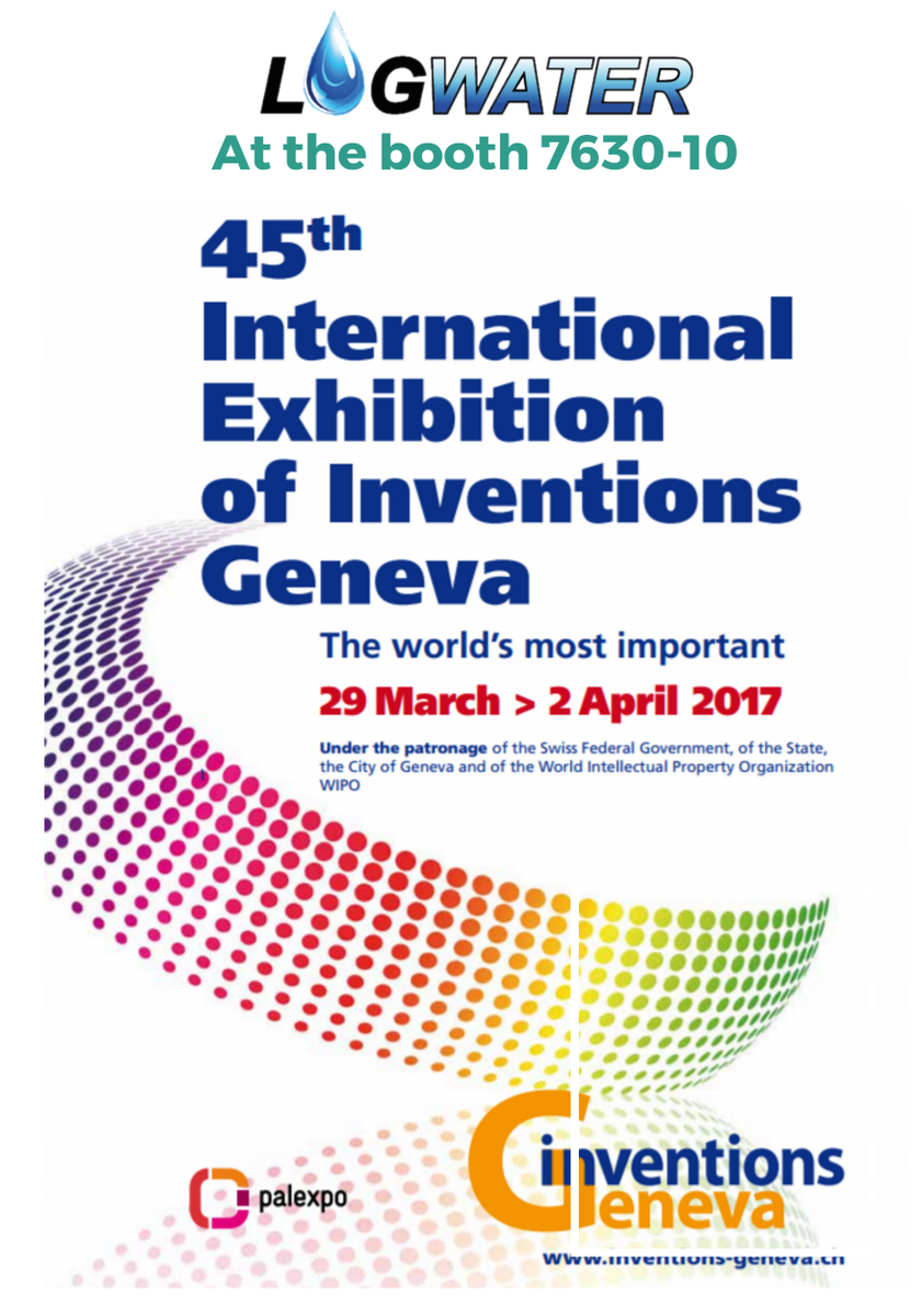 log_water's tweet photo. Find #Logwater 's booth 7630-10 at 45th International Exhibition of #Inventions #Geneva! https://t.co/7e950raPc1
