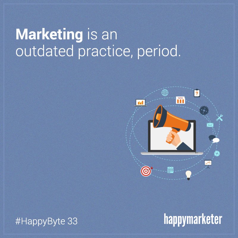 hmarketer's tweet photo. Marketing that is not customer-driven won't work, and here's why. #HappyByte 33: https://t.co/cpu2cCe7wQ https://t.co/ORFFiawUGF