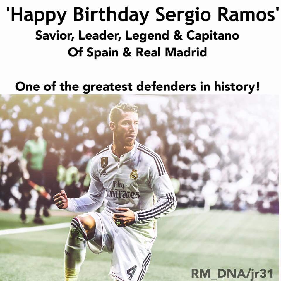 Happy 31st Birthday To Legend Sergio Ramos ...     