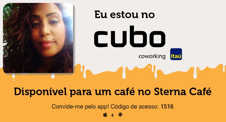 wobabr's tweet photo. .@daniclho está disponível agora para um café no Cubo. Quer encontrar com ela? https://t.co/CecuDAC1AW #cubonetwork https://t.co/Edn0aS600Q