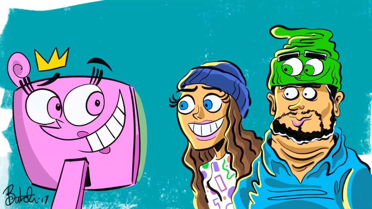 realhartman's tweet image. Drew @h3h3productions and @HilaKleinH3 in the Fairly OddParents style! Watch the vid: youtu.be/wZzcIDmYBHc