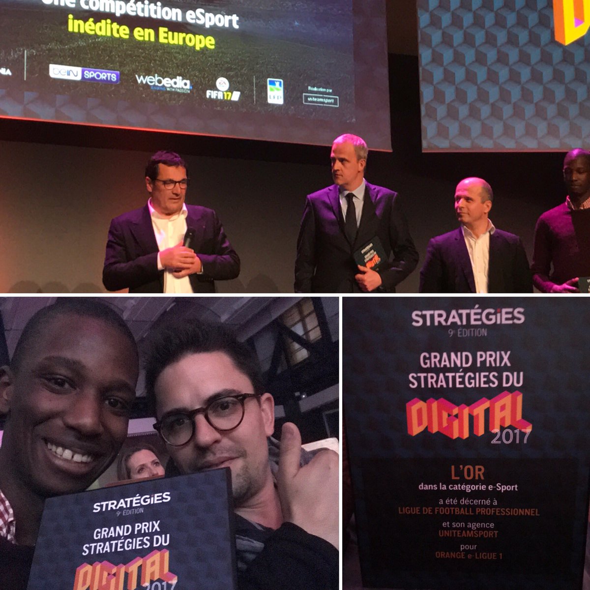 Abdoulaye_Sarr's tweet photo. L'@Orange_eLIGUE1, vainqueur du Trophée #OR du Grand Prix Stratégies du Digital 2017 🥇! GG la team @uniteamsport ! #Proud #gbstrat #eSport 🤗 https://t.co/e3RfXHwUyY