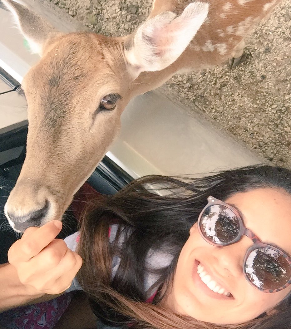 Um selfie com meu amigo Bambi 💗