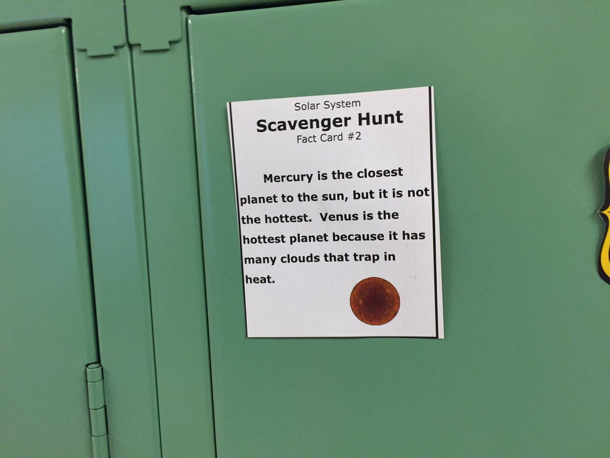 Area3_DLAA's tweet photo. @IrenaHall_WWES students engage in a solar system scavenger hunt this afternoon. #DiscoveringScience https://t.co/hfLVHCHF9d