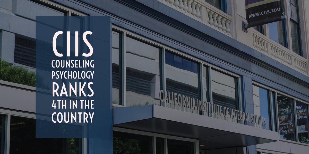 CIIS_SF's tweet photo. Did you know we offer one of the best #Counseling #Psychology programs in the country? https://t.co/jtaT5yC006 #IntegralEd #mft #lpcc https://t.co/7f9G3q18Ym