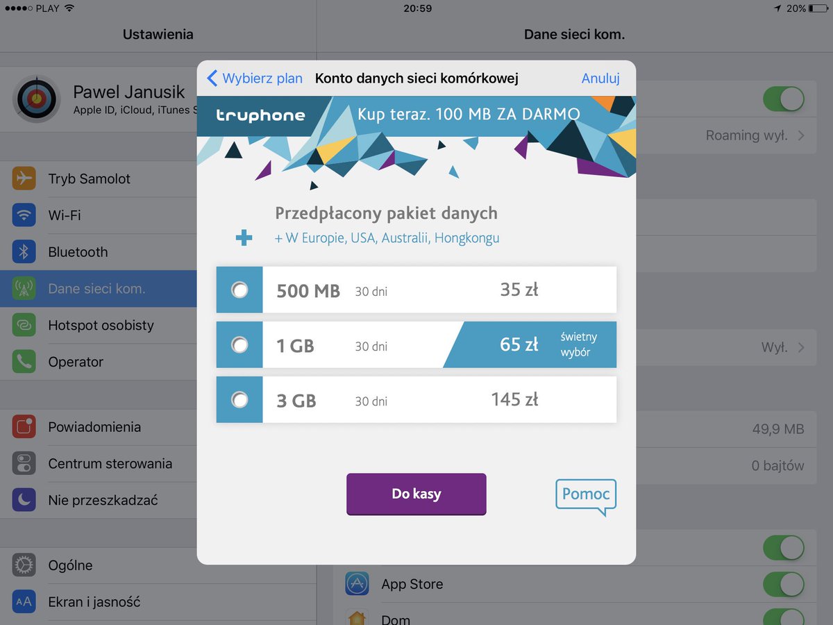 2EndsTelecom's tweet image. #Applesim from #Truphone already in Poland