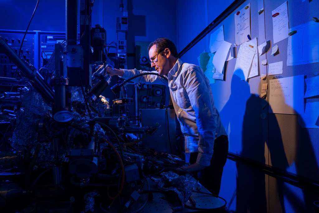 IBMResearch's tweet photo. How They Did It: Meet the IBM nanoscientists who stored data on a single atom https://t.co/JTgJFPd0dy https://t.co/pOEgOZchod