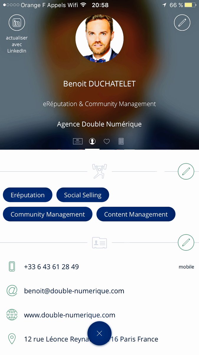 DoubleNumerique's tweet photo. @swapcard vous permet de gérer votre #networking en amont de vos events IRL
Bravo @DamienCourbon pour cet outil du #DoubleNumerique
#EFFORST https://t.co/ARqqrzu1SJ