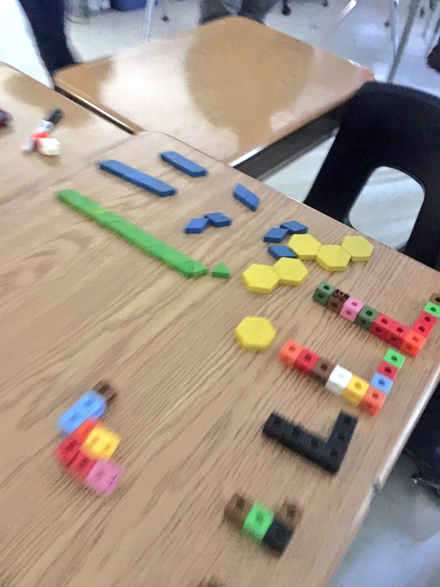 MsBabic's tweet photo. Exploring #patternsinmath today with #manipulatives #ELLs @QEPSKnights https://t.co/trShPDAqgw