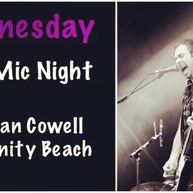 The fabulous Ian Cowell hosting our Open Mic night tonight.  Always a great night - come and join us.