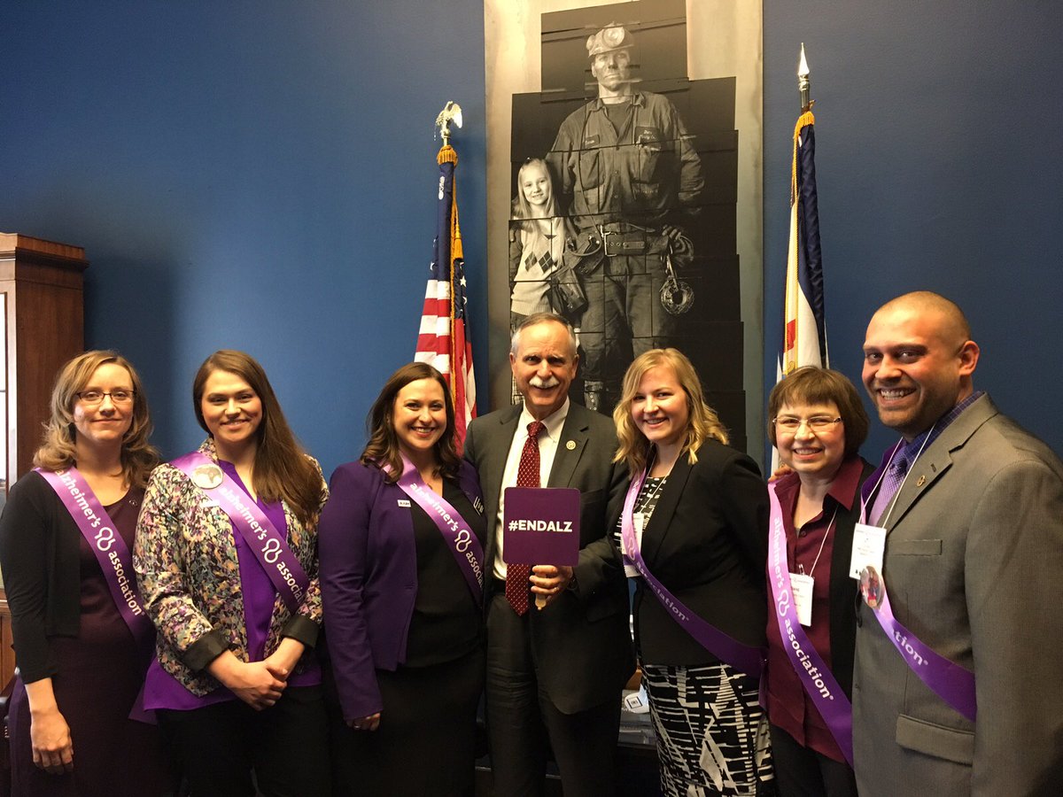 fightalzwv's tweet photo. Had a great discussion with @RepMcKinley about bringing Alzheimer's research to WV. #alzforum #endalz https://t.co/NdEdrisH6u