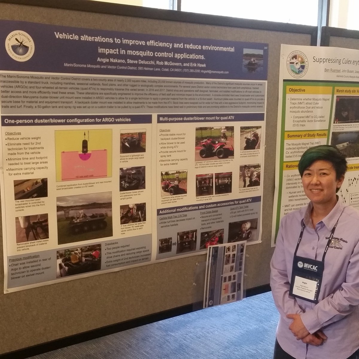 MSMVCD's tweet image. Our Scientific Programs Director, Angie Nakano, presenting a poster on vehicle alterations at the @MVCAC1 annual conference. #MVCAC2017