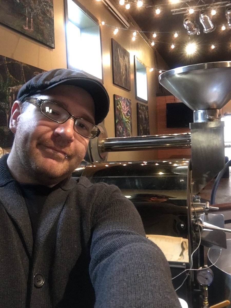 Roasting our NITRO coffee right now. Have you tried it yet? #nitroccoffee #northloop #cornercoffee #springtime #roasterlife