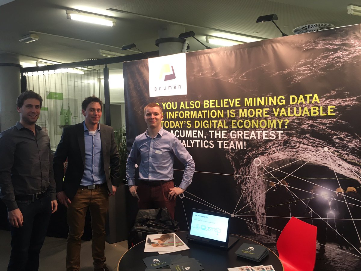 AcumenBE's tweet photo. Acumen is looking for talent at the 10th edition of the BI congress at Thomas More. #BIcongres17 #BIcongres10 https://t.co/VGaHhK0exI