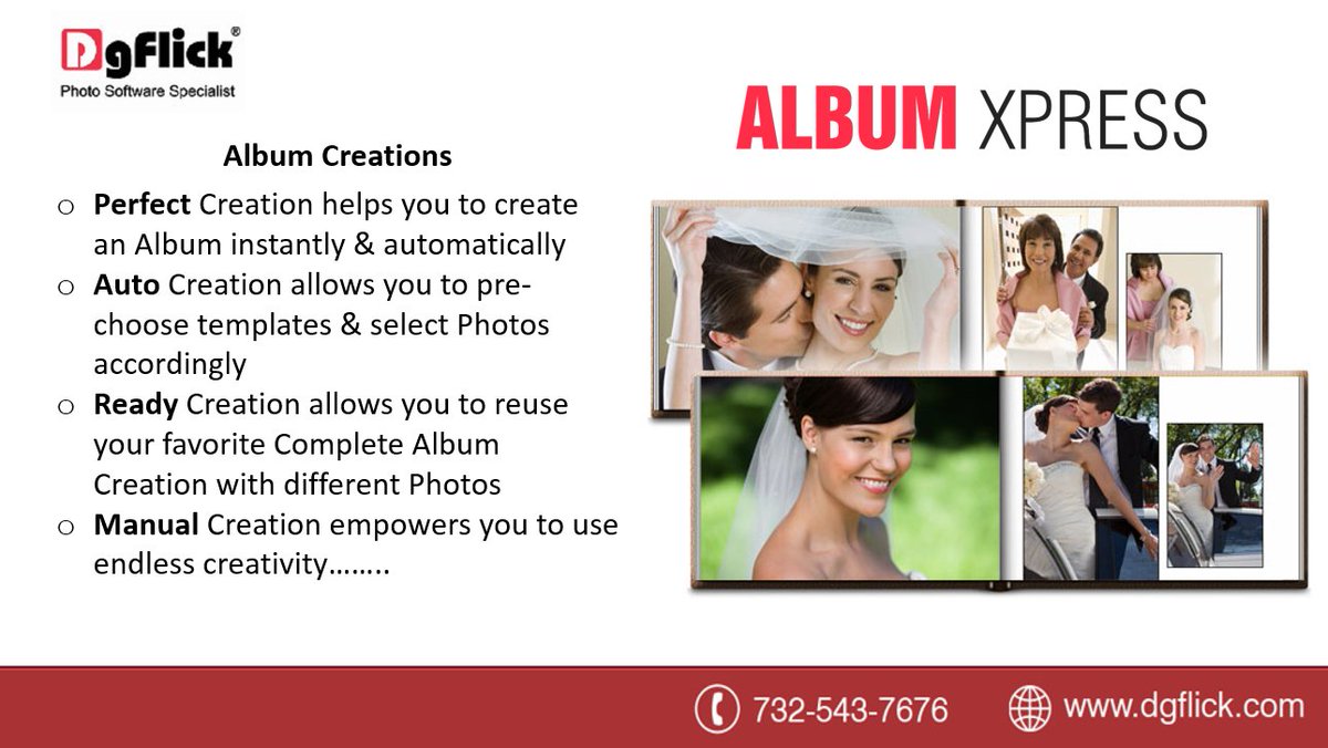 DgFlick's tweet image. Multiple ways of Professional #AlbumMaking with #AlbumXpress!  Explore unique #Album styles for every client story! ow.ly/Mppd30alkPl