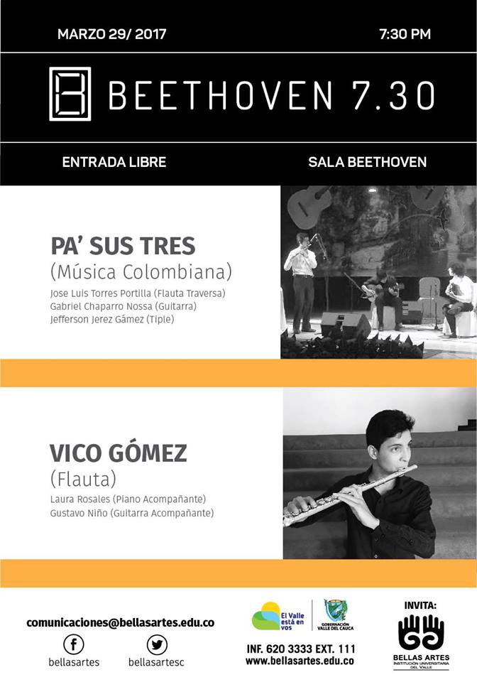 Beethoven730's tweet photo. HOY ES EL DIA!!
Recital de Flauta y Musica Colombiana!!
los esperamos en nuestra Sala Beethoven
@BellasArtesC https://t.co/duPOiq7idw