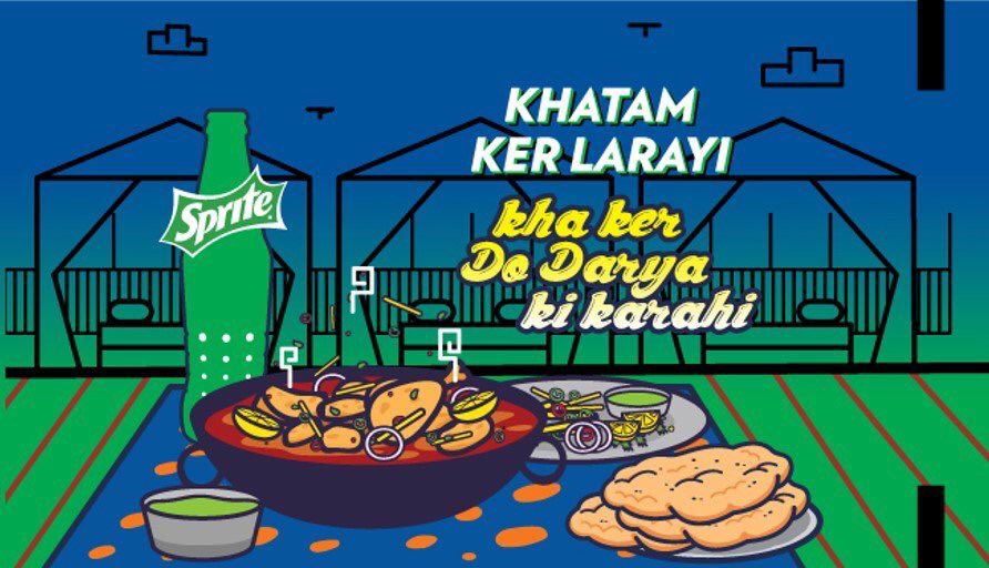 HariMirchein's tweet photo. Karachi's food >>>>>>> rest of Pakistan's. Ab sab ko #mirchein lag jayen gee tou #MirchiKoSpriteKar https://t.co/clSUyrmhHu