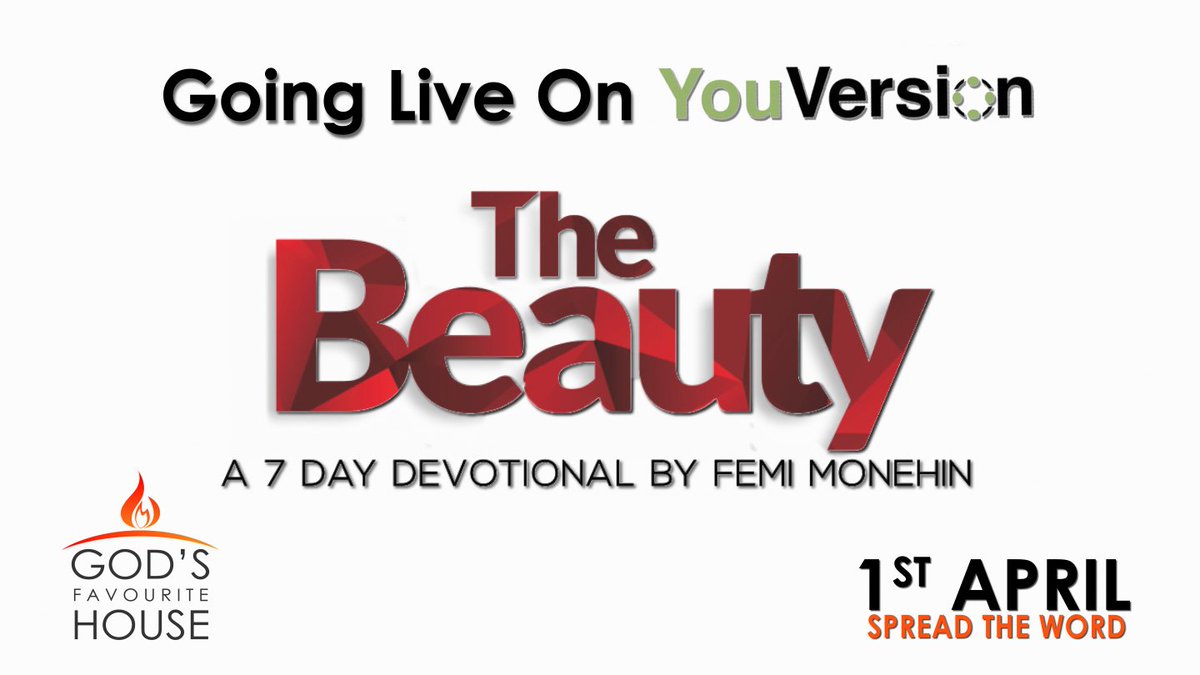 gfhlive's tweet photo. It is BIG and It is BEAUTIFUL in our sight... We are going live on YouVersion with a 7day Devotional by @fmonehin! Whoop Whoop! Retweet https://t.co/te8nOYIUuL