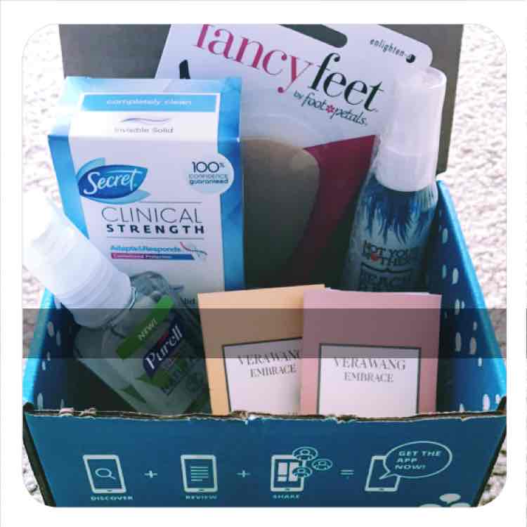 c2theorie's tweet photo. Cant wait to test out the #rosyvoxbox thanks to @influenster ! #fancyfeet #secretdeoderant #nymbrands #purellbrand #verawangembrace https://t.co/f5cgU5AQZz