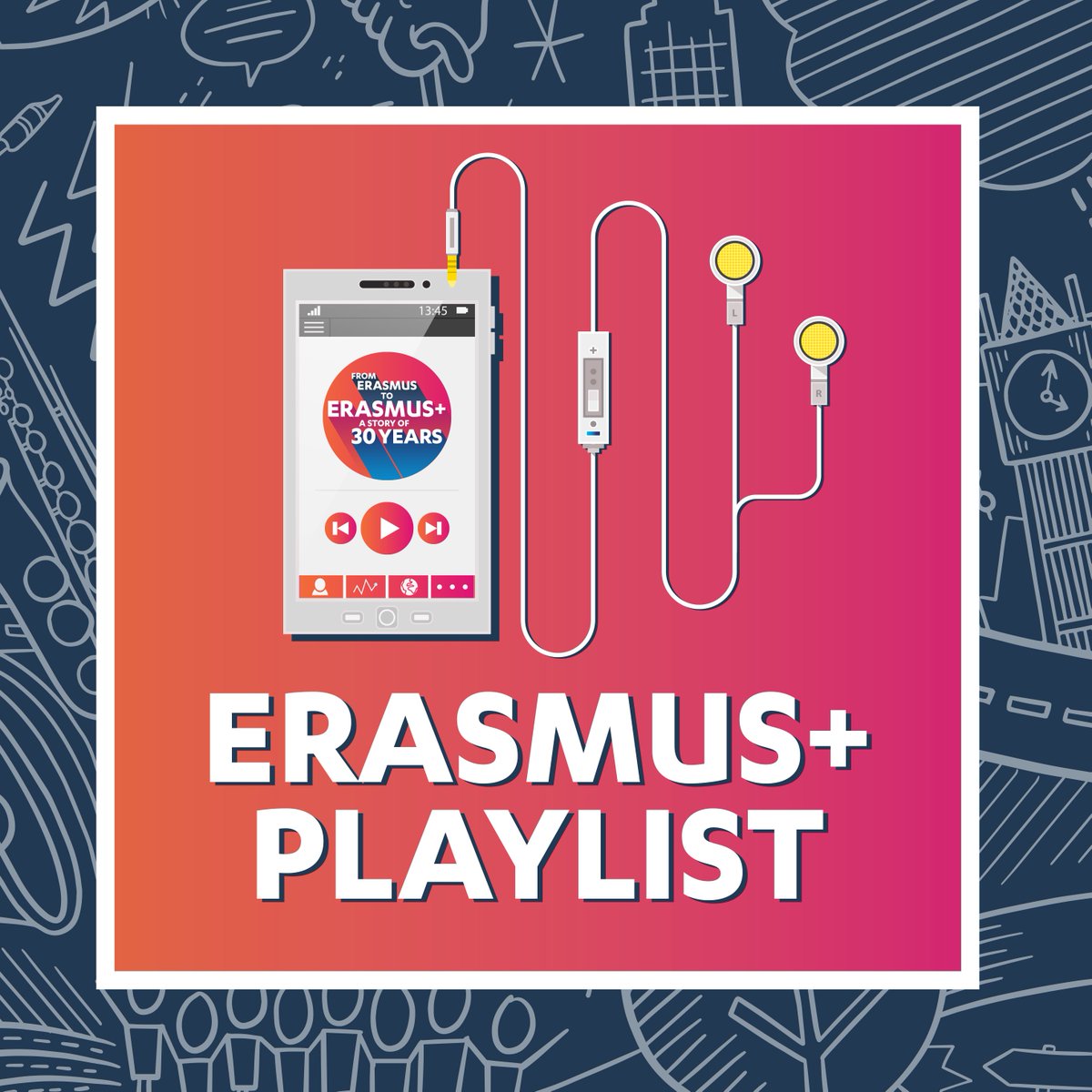 Competition time! We're making an #ErasmusPlus playlist. Tweet us a song name that reminds u of the Erasmus+ experience. Top 4 win goodybags