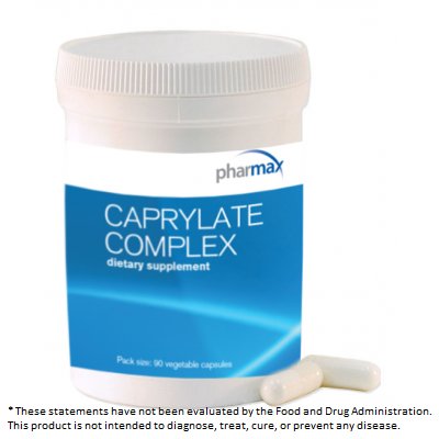 Pharmax's tweet photo. Caprylic acid may promote a healthy microflora balance, while maintaining the body’s existing population of beneficial intestinal bacteria.* https://t.co/UsPs2UhuH1