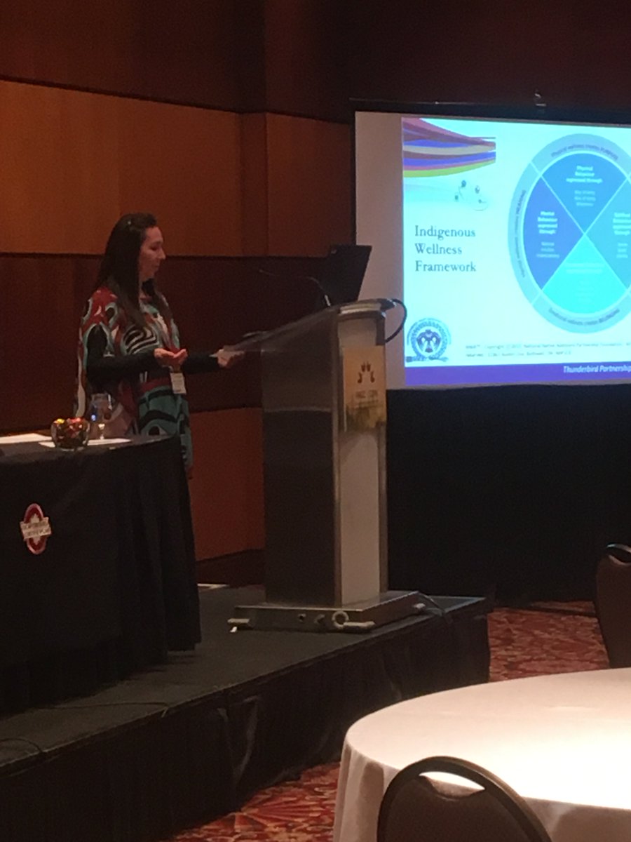 fnigc's tweet photo. Sylvia St. George of @ThunderbirdPF speaking about how FN ppl can use culture to facilitate wellness #FNDataGov https://t.co/oPtwIWtKKM