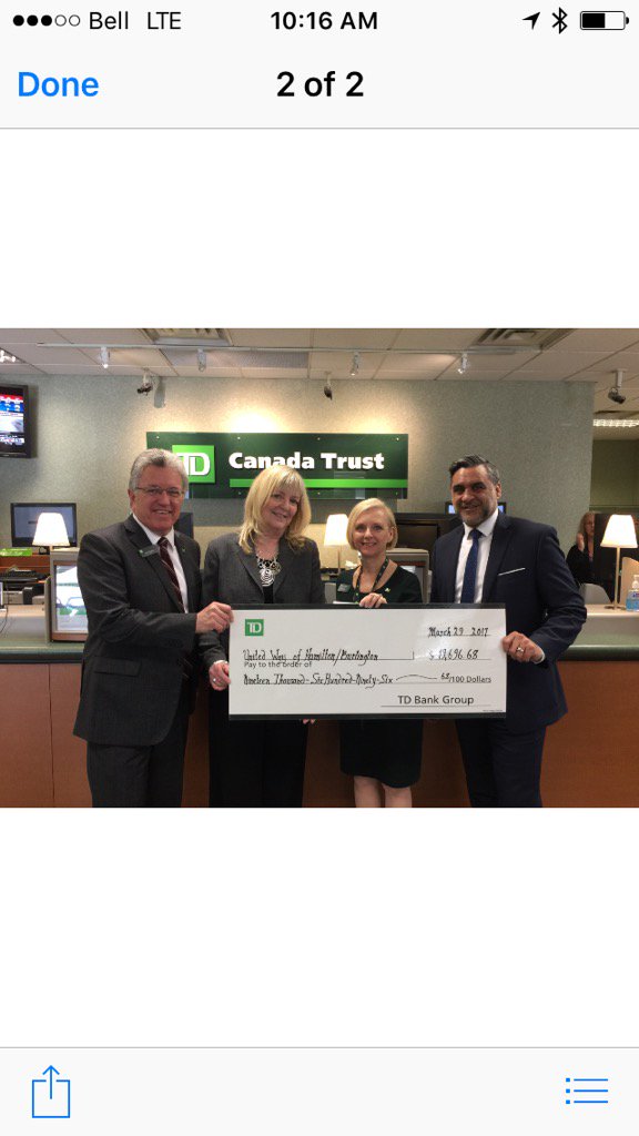 TD proud to support United Way <a href="/JcCiardelli/">Jiuliano Ciardelli</a> <a href="/tomnicholas55/">Tom Nicholas</a> @AIacobelli_TD @AndrewP_TD <a href="/UnitedWayBH/">United Way of the Black Hills</a>