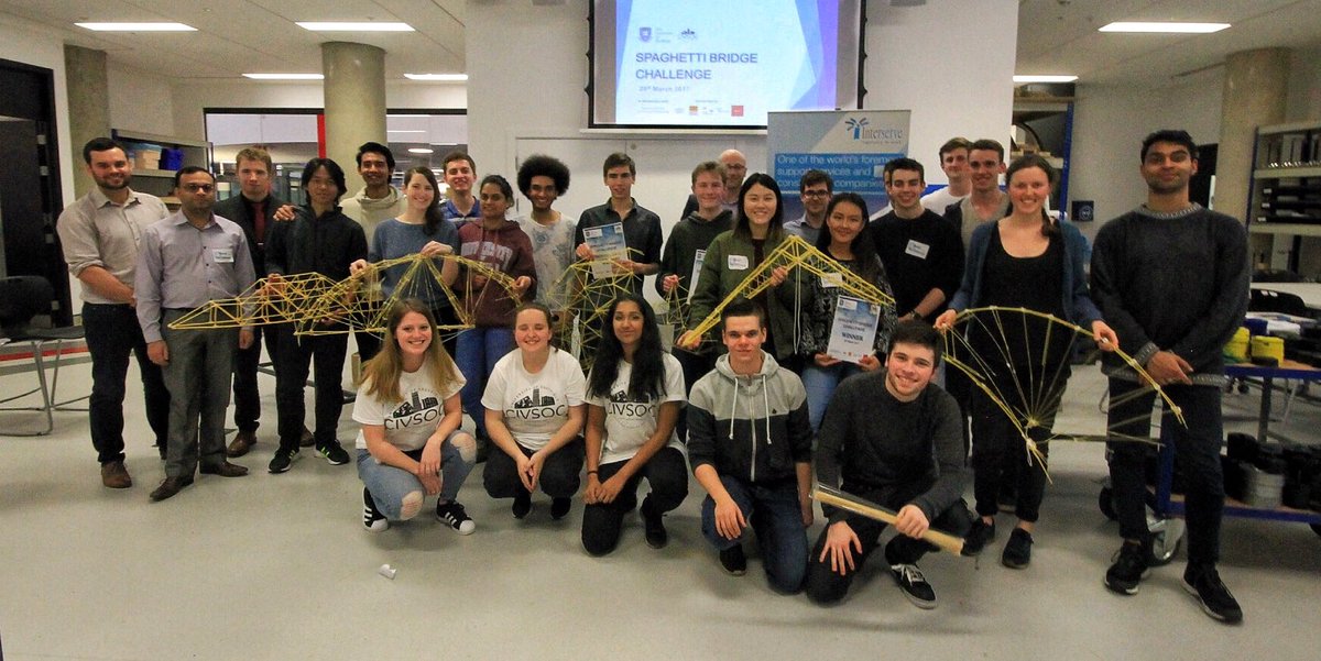 CivSocSheffield's tweet photo. Thanks to everyone that came to the Spaghetti Bridge Challenge today! Well done everyone!! 🌉 https://t.co/dn56dddEzc